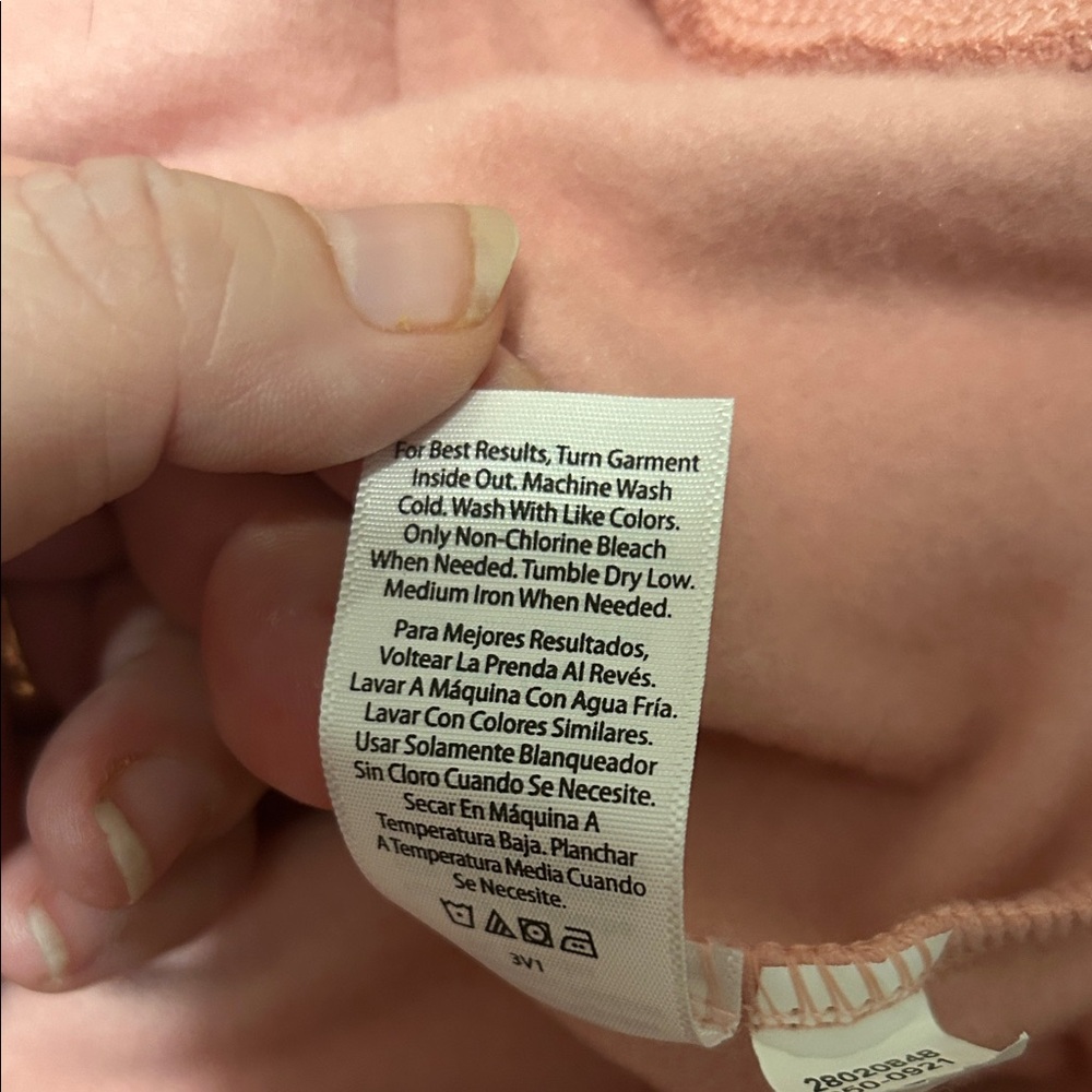 Time and Tru Women's Dusty Pink Zip-Up Hoodie — GENTLY USED! - Picture 5 of 5
